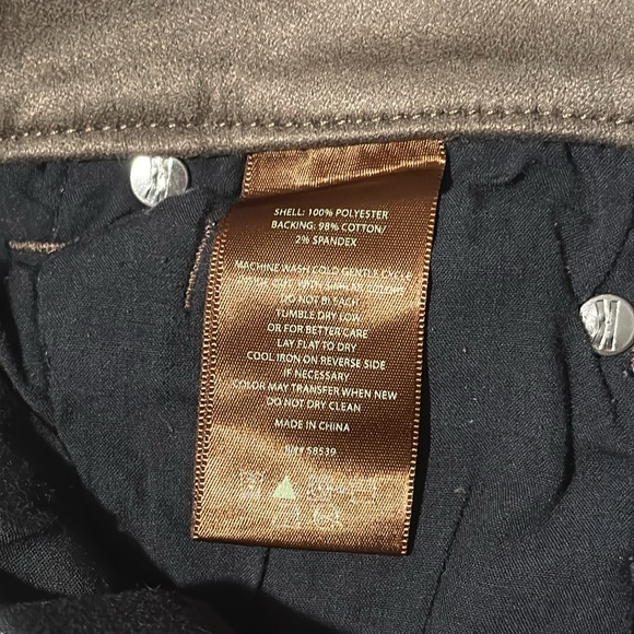 Toothpick skinny faux suede pants - Picture 8 of 10